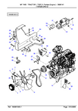 Massey Ferguson 7465 TRACTOR (TIER 3 / Perkins Engine) Service Parts Catalogue Manual (Part Number : 3906141)