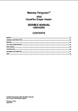 Massey Ferguson 9250 DynaFlex Draper Header Service Repair Manual