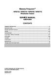 Massey Ferguson WR9760 Windrower Tractor Service Repair Manual