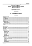 Massey Ferguson WR9770 Windrower Tractor Service Repair Manual