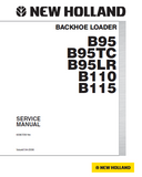 New Holland B115 Backhoe Loader Service Repair Manual