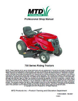 Troy Bilt 700 Series Rider Service Repair Manual