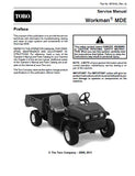 Toro Workman MDE Service Repair Manual