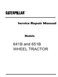 Caterpillar Cat 651B WHEEL TRACTOR (Prefix 65K) Service Repair Manual (65K00001-00984)
