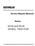 Caterpillar Cat 651B WHEEL TRACTOR (Prefix 67K) Service Repair Manual (67K00001-00604)