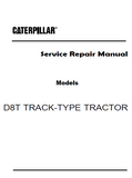 Caterpillar Cat D8T TRACK-TYPE TRACTOR Dozer Bulldozer (Prefix JJ5) Service Repair Manual (JJ500001 and up)