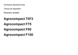 Deutz Fahr Agrocompact F90 Tractor Parts Catalogue Manual