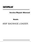 Caterpillar Cat 450F BACKHOE LOADER (Prefix HJR) Service Repair Manual (HJR00001 and up)