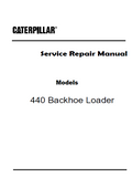 Caterpillar Cat 440 Backhoe Loader (Prefix DC9) Service Repair Manual (DC900001 and up)