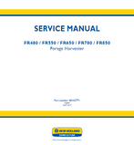 New Holland FR550 Forage Harvester Service Repair Manual [715912001 - 715923100] [555912001 - 555923100]
