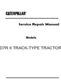 Caterpillar Cat D7R II TRACK-TYPE TRACTOR (Prefix ACS) Service Repair Manual (ACS00001 and up)