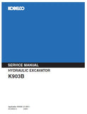 KOBELCO K903B HYDRAULIC EXCAVATOR Service Repair Manual