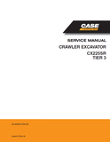CASE CX225SR TIER 3 CRAWLER EXCAVATOR Service Repair Manual