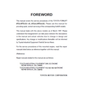 Toyota 52-6FGU35 Forklift Service Repair Manual
