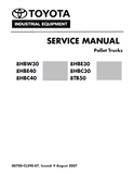 Toyota 8TB50 Pallet Truck Service Repair Manual