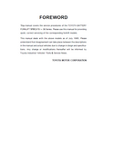 Toyota 30-5FBCU25 Forklift Service Repair Manual
