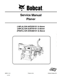 Bobcat 18PLA Planer Service Repair Manual S/N AKS200101 And Above