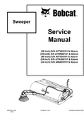 Bobcat 84 Inch Sweeper Service Repair Manual S/N A00A00101 And Above