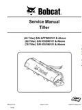 Bobcat 62 Tiller Service Repair Manual S/N 055200101 And Above