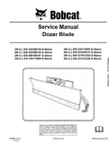 Bobcat 90 In Dozer Blade Service Repair Manual S/N 231912340 AND Above