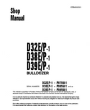 Komatsu D38P-1 Dozer Bulldozer Service Repair Manual S/N P085501 and up