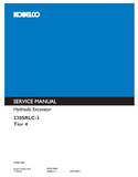KOBELCO 230SRLC-3 Tier 4 HYDRAULIC EXCAVATOR Service Repair Manual