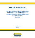 New Holland CX5090 Elevation Combine Harvesters Service Repair Manual