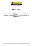 New Holland D150C Power Angle Tilt (PAT) Blade, Low Ground Pressure (LGP) - Tier 2 Crawler Dozer Service Repair Manual [NHC106500 - ]