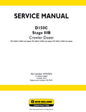 New Holland D150C Stage IIIB Crawler Dozer Service Repair Manual (PIN NDDC15000 and above)