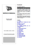 JCB 3CX Backhoe Loader Service Repair Manual S/N: from 2509500 and up