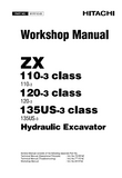 HITACHI ZAXIS ZX 130L-3 EXCAVATOR Service Repair Manual