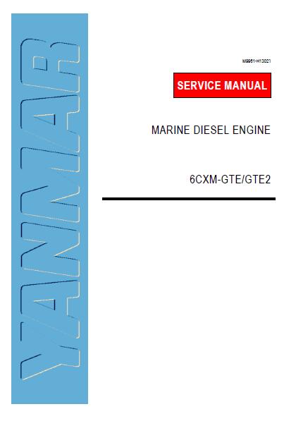 Yanmar 6CXM-GTE2 Marine Diesel Engine Service Repair Manual