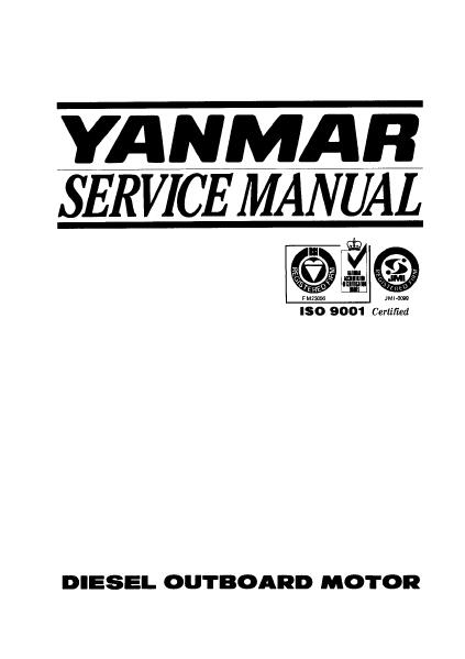 Yanmar D36A Diesel Outboard Motor Service Repair Manual
