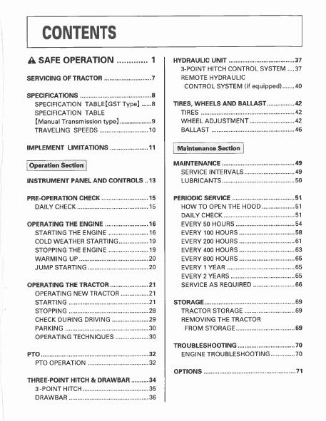 Kubota L2900 Tractor Operator manual – FREESAMPLESERVICEMANUAL