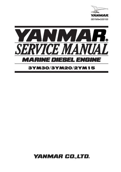 Yanmar 3YM30 Marine Diesel Engine Service Repair Manual