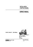Clark SF35-45D/L Forklift Service Repair Manual