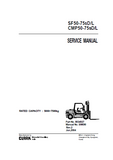 Clark SF50-75sD/L Forklift Service Repair Manual