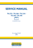 New Holland T8.300 Tractor Service Repair Manual