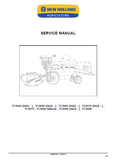 New Holland TC5080 Hillside Combine Harvesters Service Repair Manual