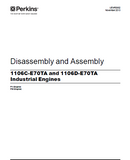 PERKINS 1106C-E70TA AND 1106D-E70TA INDUSTRIAL ENGINE （Model PV）Service Repair Manual