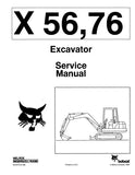 Bobcat 76 Mini Excavator Service Repair Manual