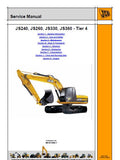 JCB JS260 tier 4 Tracked Excavator Service Repair Manual SN: 2050000 to 2050249