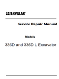 Caterpillar Cat 336D Excavator (Prefix PRF) Service Repair Manual (PRF00001 and up)
