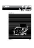 Cummins Onan E125V Engine Service Repair Manual