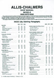 Allis Chalmers Models 6080 Tractor Service Repair Manual