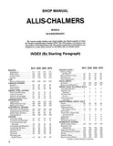 Allis Chalmers Models 8030 Tractor Service Repair Manual