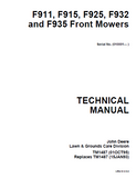 John Deere F935 Front Mower Service Repair Manual