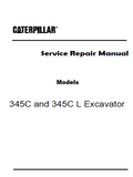 Caterpillar Cat 345C L Hydraulic Excavator (Prefix ESD) Service Repair Manual (ESD00001 and up)
