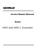 Caterpillar Cat 345C L Hydraulic Excavator (Prefix ELS) Service Repair Manual (ELS00001 and up)