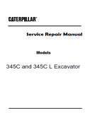 Caterpillar Cat 345C L Excavator (Prefix BWY) Service Repair Manual (BWY00001 and up)